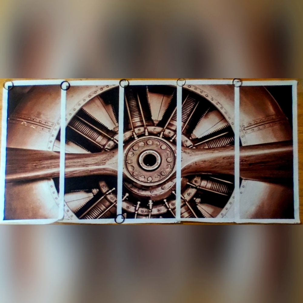 5 Panel Aviation Canvas Wall Art/Decor!!